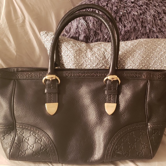 Gorgeous! Gucci Signoria Guccissima Tote - Picture 1 of 8